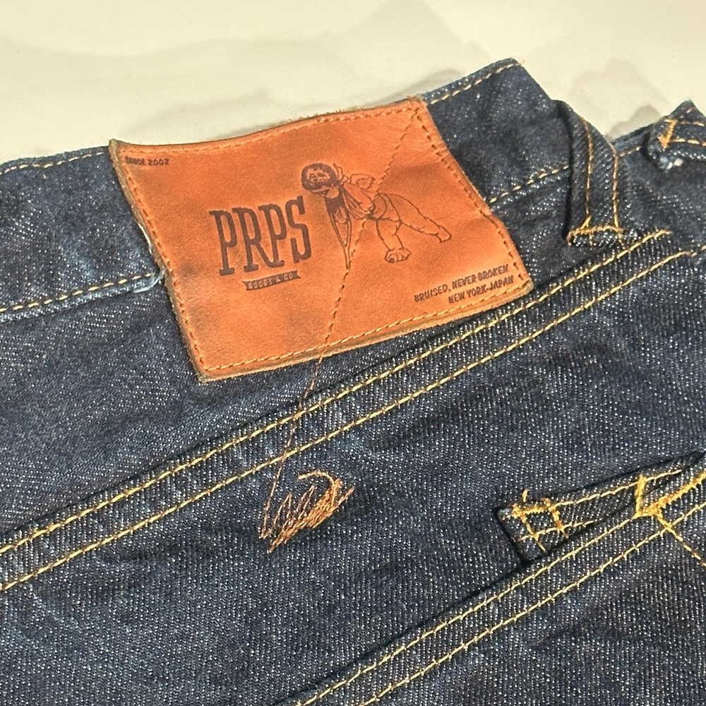 PRPS Deep Blue Straight Leg Jeans Selvage Japanese Demon - Picture 2 of 7